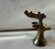 Mid 20th Century Vintage Brass Deer Head Candle Snuffer For Sale - Image 5 of 10