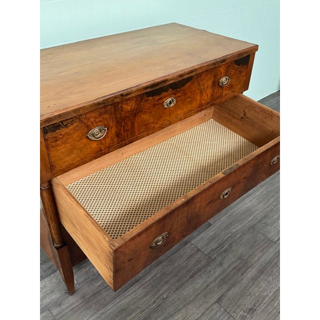 Antique Mid-19th Century Biedermeier Walnut Chest of Drawers, Germany For Sale - Image 14 of 18