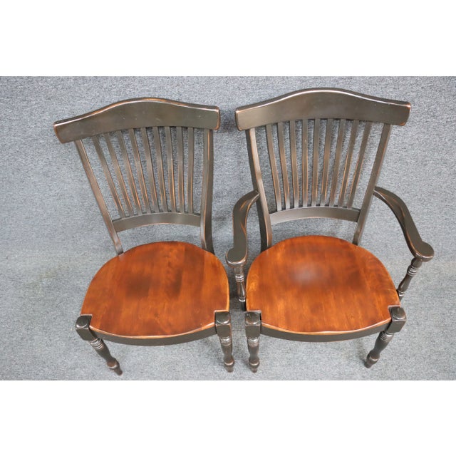 2010s Nichols & Stone Cherry Dining Chairs/4 For Sale - Image 5 of 11