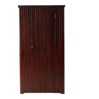 Antique Beadboard Armoire Cabinet For Sale