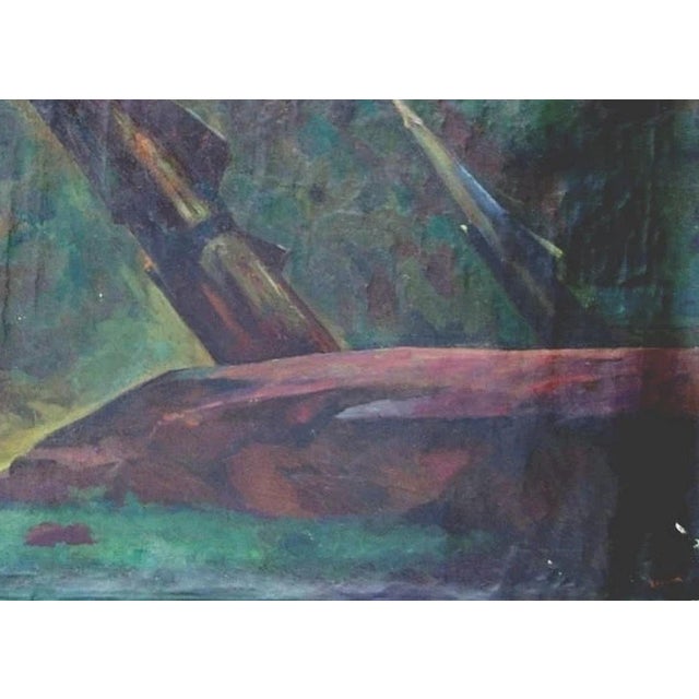 1980s Soviet Army Oil Painting, Ukrainian Artist, 1982 120-170 For Sale - Image 5 of 6