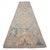 21st Century Turkish Oushak 3X12 Beige, Slate Blue, Ivory & Orange Handmade Runner Rug #1144198