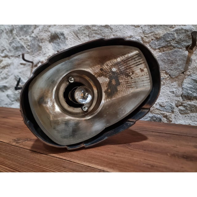 Art Deco Copper Wall Lamp with Prismatic Glass Reflector, 1920s For Sale - Image 13 of 18