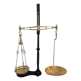 Antique Victorian Balance Scales, 1880, Set of 5 For Sale