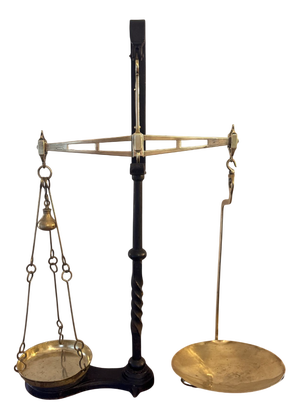 Antique Victorian Balance Scales, 1880, Set of 5