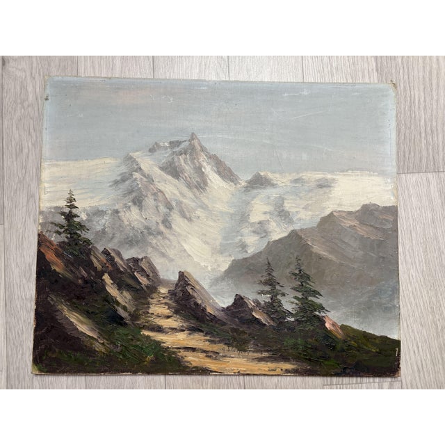 A. Walford, Landscape with Mountain & Forest, 20th Century, Painting For Sale - Image 4 of 4