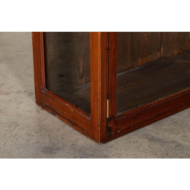 Large Antique English Mahogany Glazed Display Cabinet, 1880 For Sale - Image 10 of 15
