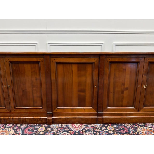 Brown Italian Office Cabinet Sideboard For Sale - Image 8 of 16