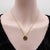 1990s 18k Gold and Diamond Tony Malmed Hand-Hammered Zen Necklace For Sale - Image 9 of 11