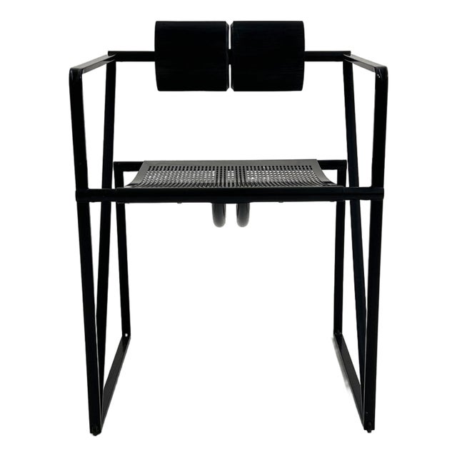 Black Seconda Chair by Mario Botta for Alias, 1980s For Sale