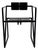 Black Seconda Chair by Mario Botta for Alias, 1980s For Sale