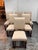 Design Plus Gallery presents a Set of Six Empire Parsons Back Dining Chairs from Restoration Hardware. Each chair has a...