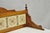 Late 19th Century Antique Victorian Walnut Marble Top Washstand Good Luck Swastika Tile Backsplash For Sale - Image 5 of 18