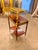 French Vintage Marquetry Louis XVI Rolling Serving Cart & Tray For Sale - Image 3 of 10