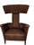 Mid-Century, 1960’s Italian Attributed to “Gio Ponti” Arm Chair With Upholstered Brown Horse-Hair Fabric For Sale In Seattle - Image 6 of 7