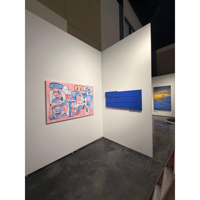 Early 21st Century Scott Harper Mixed Media Painting titled “Getting there from Here” 42 x 60 2025 For Sale - Image 5 of 11