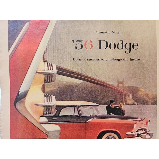 1940s Art Deco Advertising Poster Dodge Automobile, 1930 For Sale - Image 5 of 7