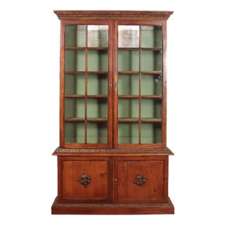 English Pine Bookcase in the style of Samuel Peeps For Sale