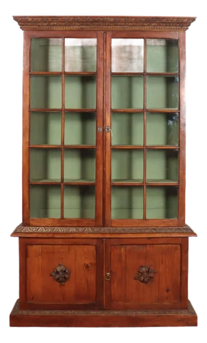English Pine Bookcase in the style of Samuel Peeps