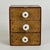 Early 20th Century Early 20th Century Small 3 Drawer Wood Chest With Ceramic Knobs, Hand Crafted & Constructed For Sale - Image 5 of 13