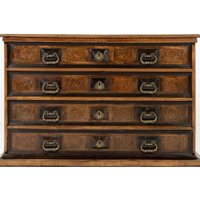 Antique Italian Walnut Chest of Drawers, 1700s For Sale - Image 5 of 9