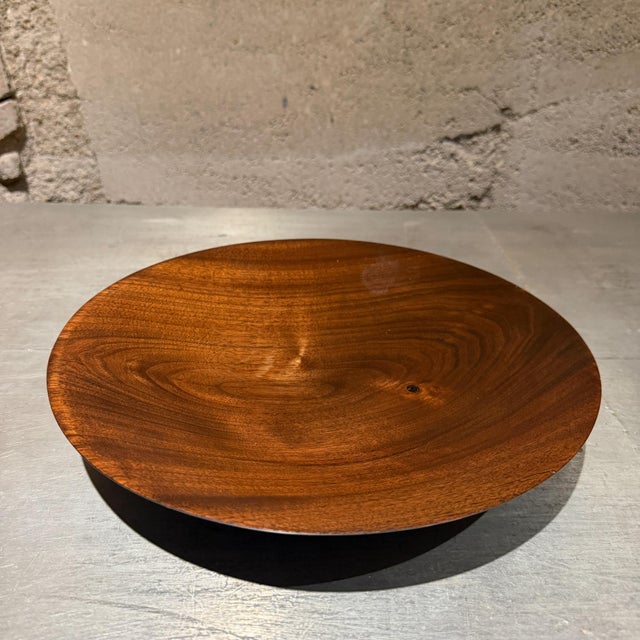 Midcentury Modern Decorative Bowl, Solid Walnut, Usa, Signed, 1960s For Sale - Image 10 of 12