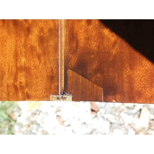 Antique 19th C Empire Flame Mahogany Swivel Top Console Game Table For Sale - Image 12 of 12