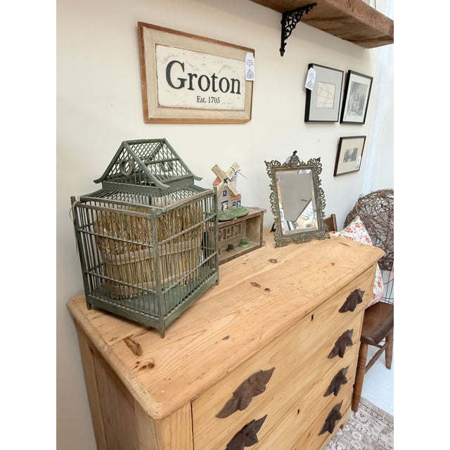19th Century Antique Scrubbed Pine Chest of Drawers For Sale - Image 9 of 16