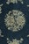 Antique Chinese Peking Art Deco Rug in Blue With Ivory Floral Medallions For Sale In New York - Image 6 of 7