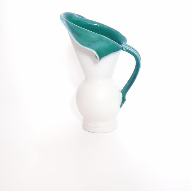 Ceramic Vintage French Pitcher Vase, 1950s For Sale - Image 7 of 11