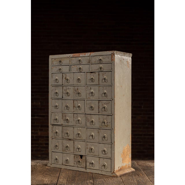 Industrial Late 19th Century Munyons Homeopathic Remedies Apothecary Cabinet For Sale - Image 3 of 17
