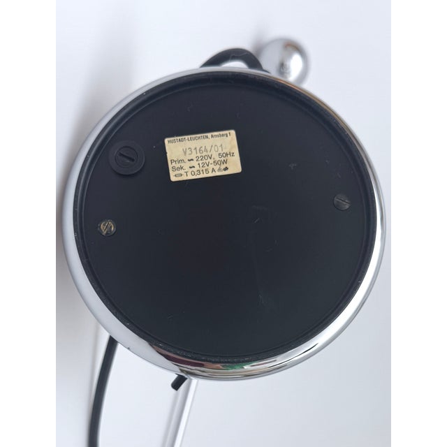 Chrome-Plated Table Lamp with Counterweight from Hustadt Leuchten, Germany, 1970s For Sale - Image 9 of 12