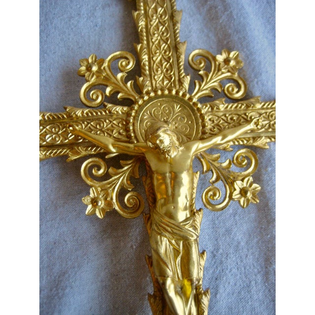French Processional Bronze Cross Cane, Circa 1860 For Sale - Image 6 of 12