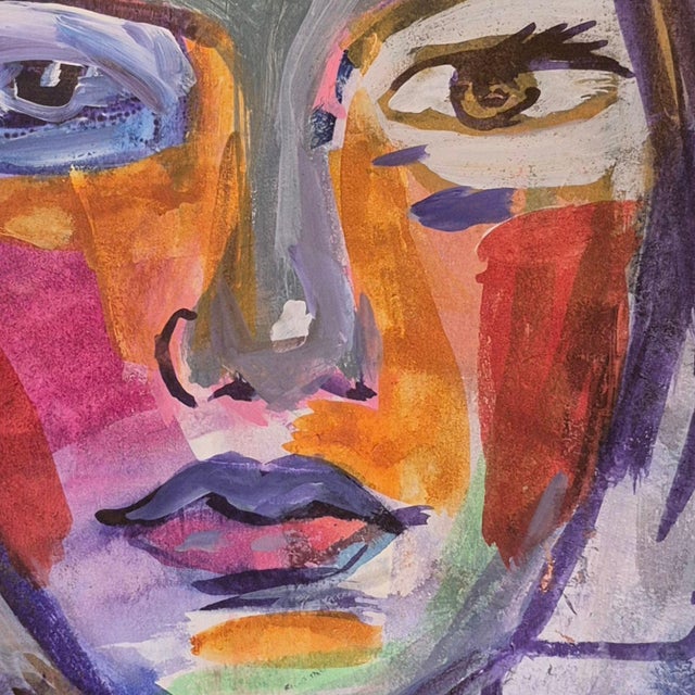 Early 21st Century Anna Masiul-Gozdecka, Improvisations, 2026, Acrylic on Cardboard For Sale - Image 5 of 6