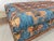 Horse Design Rug Print Fabric Upholstered Hallway Storage Bench For Sale In Raleigh - Image 6 of 8