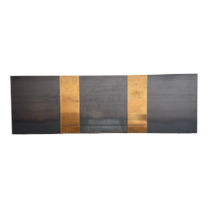 Ken Fulk Custom Long Wall-Mounted Zinc + Brass Headboard