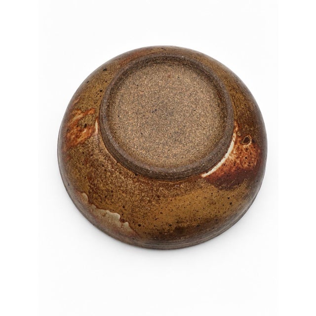 Signed Mid-Century Studio Pottery Stoneware Bowl For Sale In Miami - Image 6 of 8