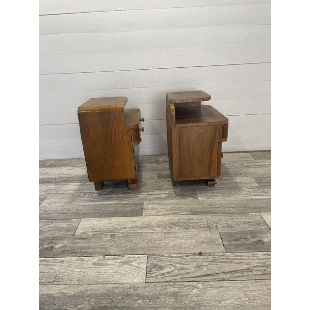 Vintage Art Deco End Tables by Halabala for U.P. Zavody in Brno, 1920, Set of 2 For Sale - Image 4 of 8