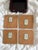 White Norman Rockwell Ceramic Baseball Coaster Set For Sale - Image 8 of 11