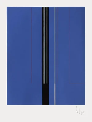 1970s "Abstract Composition 8" Screenprint by Luc Peire