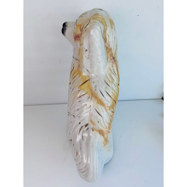 Staffordshire 1950s Staffordshire Dog, Single For Sale - Image 4 of 12