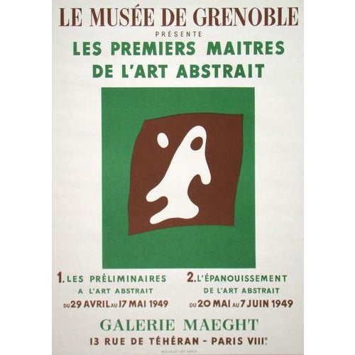 Original Eyes and Nose Exhibition Poster by Jean Hans Arp, 1949 For Sale - Image 6 of 11