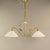Viennese Art Nouveau Pendant Lamp with Opal Shades, 1920s For Sale - Image 9 of 11