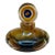 Vintage Murano-Style Sommerso Art Glass Perfume Bottle With Bullseye Stopper For Sale