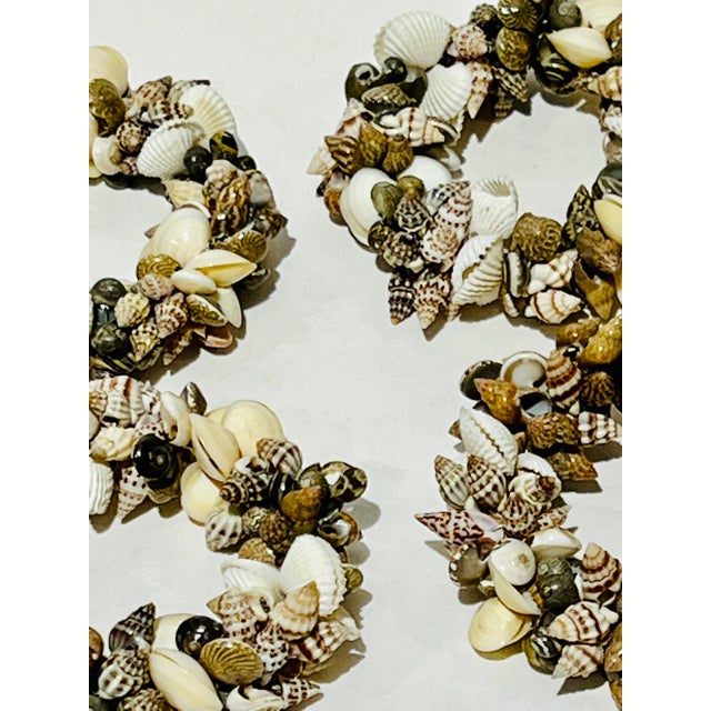 Nautical Sweet Sea Shell Napkin Ring Holders Coastal Casual- Set of 4 For Sale - Image 3 of 5