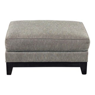 Ethan Allen Contemporary Rectangular Ottoman For Sale