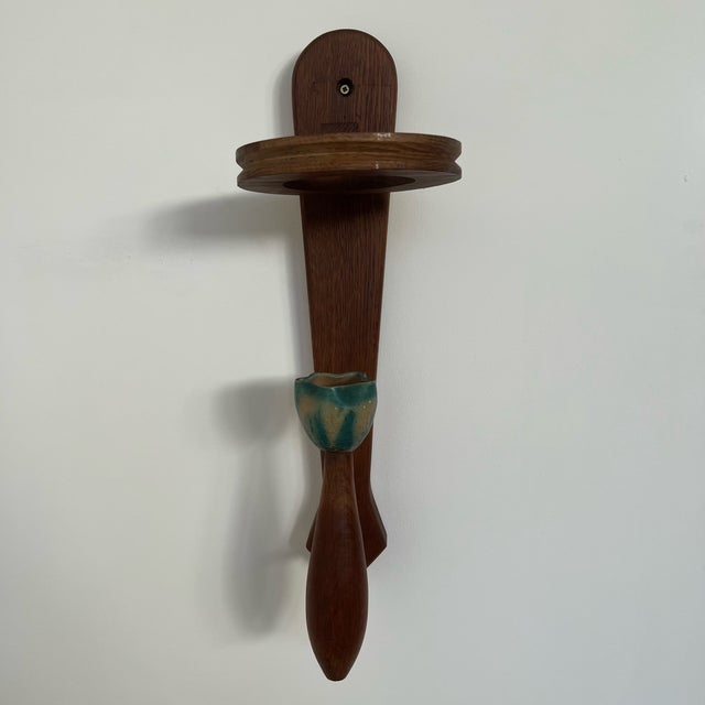 Mid-Century Oak Wall Lights, Set of 2 For Sale - Image 13 of 14