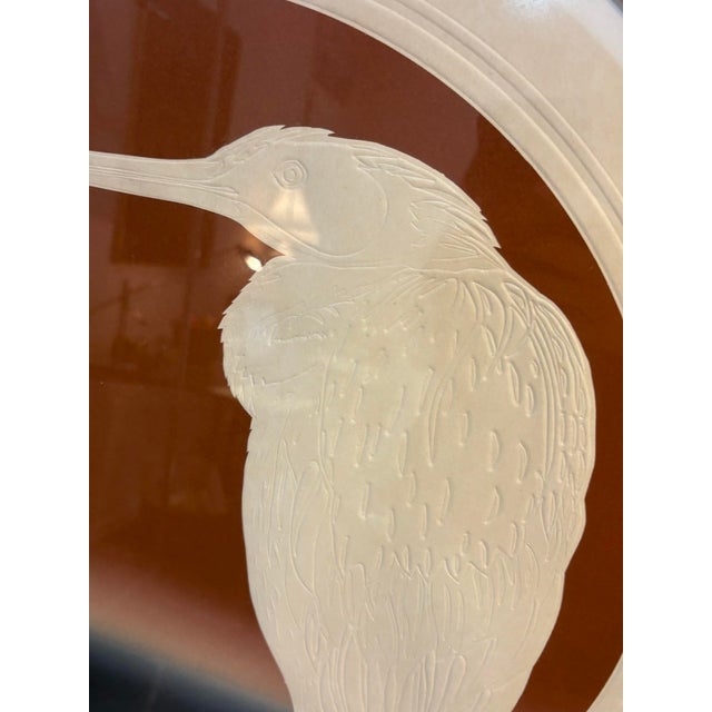 1970s-80s Original Signed Bird Print For Sale - Image 4 of 5