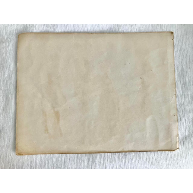 Paper Fashion Print 1940’s Illustration, Original For Sale - Image 7 of 8