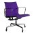 1970s Vintage Eames Aluminum Group Purple Desk Chair by Herman Miller For Sale